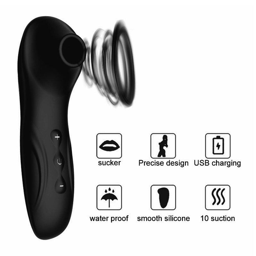 Leto Jelly 10-Mode Whisper-Quiet Clitoral Suction Stimulator