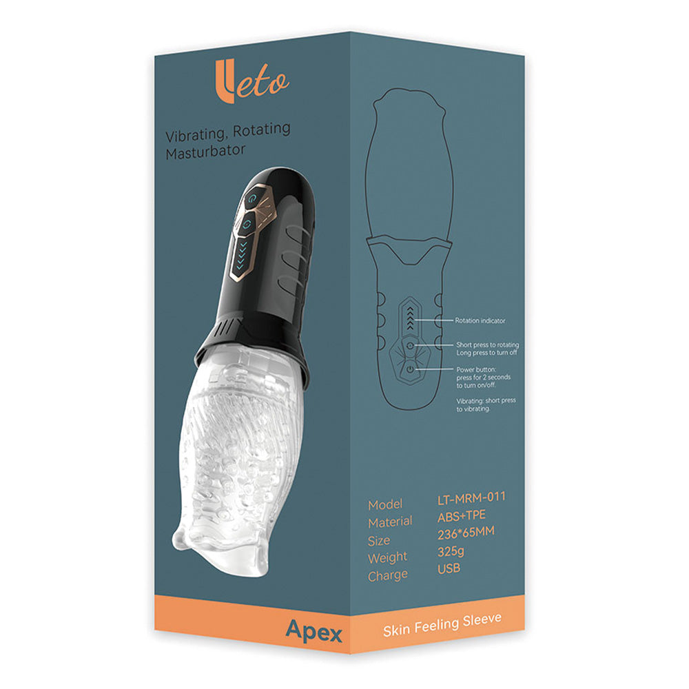 Leto Apex Vibrating Rotating Masturbator