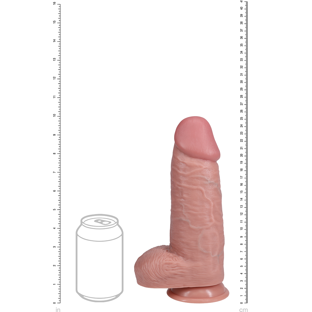 RealRock 10" Extra Thick Realistic Dildo With Balls & Suction Cup