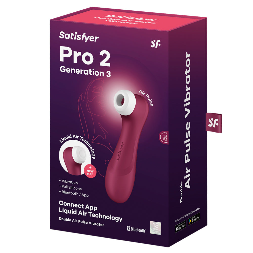 Satisfyer Pro 2 Gen 3 App-Compatible Liquid Air Pulse Clitoral Vibrator