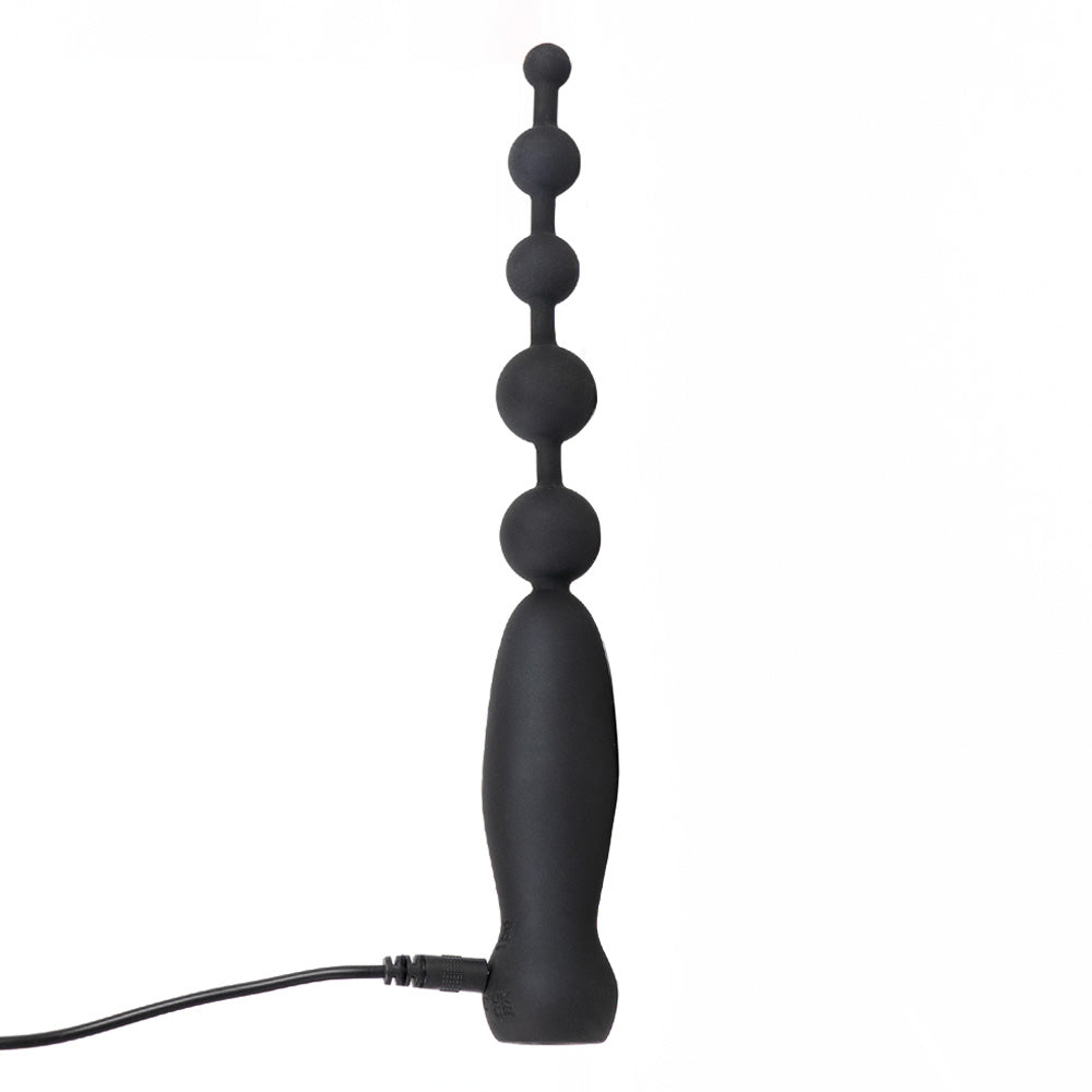 Sexyland Bauble Vibrating Silicone Anal Beads With Handle