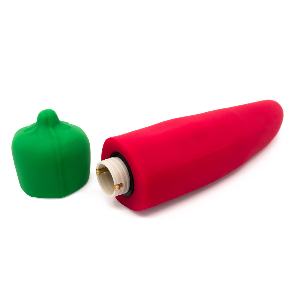 Emojibator Chili Pepper Emoji Tapered Silicone Mini Vibrator