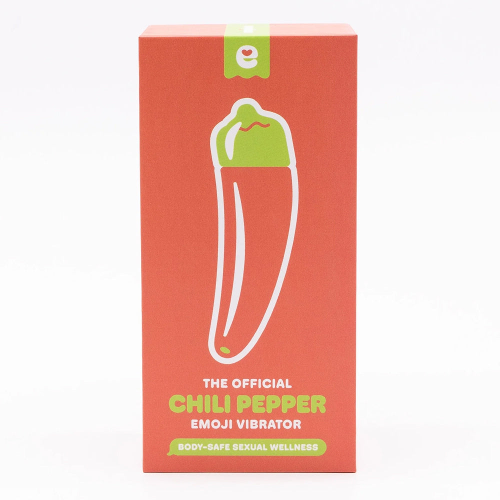 Emojibator Chili Pepper Emoji Tapered Silicone Mini Vibrator